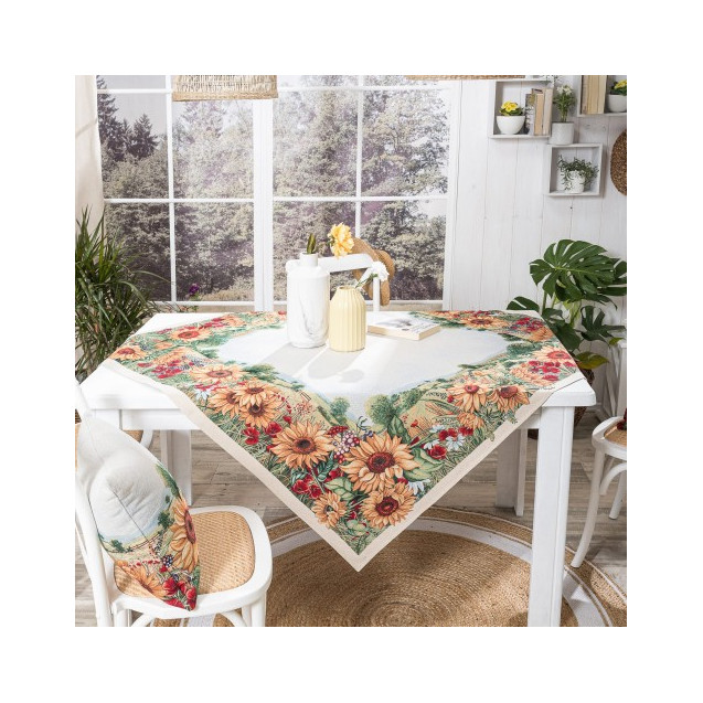 Τραπεζομάντηλο Teoran Sunflower - 140x180cm