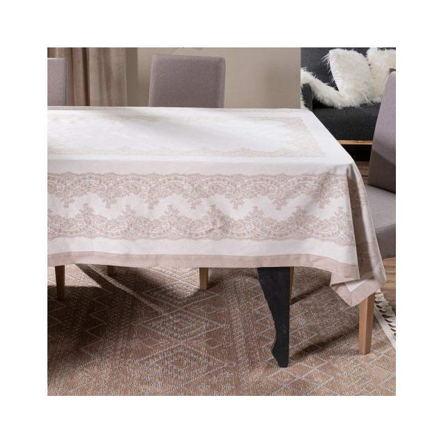 Τραπεζομάντηλο Teoran Rochelle 02 - 155 x 155 cm