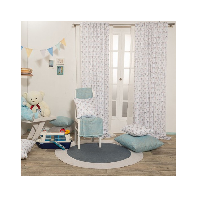 Κουρτίνα Teoran (Έτοιμη Ραμμένη) Oliver -...