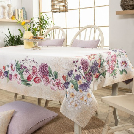 Τραπεζομάντηλο Teoran Rosado 140x180