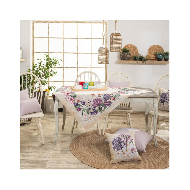 Τραπεζομάντηλο Teoran Rosado 140x180