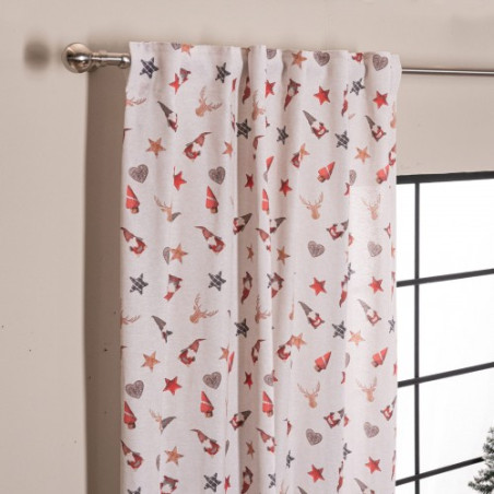 Κουρτίνα Teoran Hilden (Έτοιμη Ραμμένη) - 140x260cm