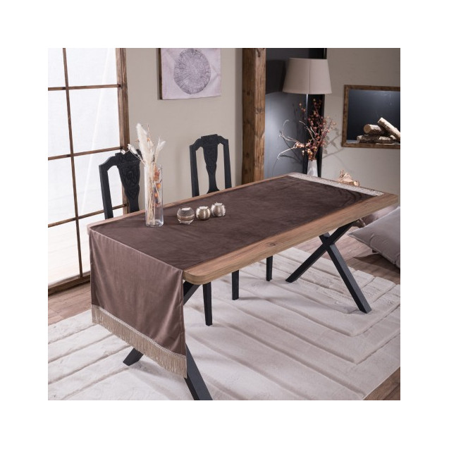 Τραβέρσα Teoran (Sari) Velvet 03 - 65 x 200 cm