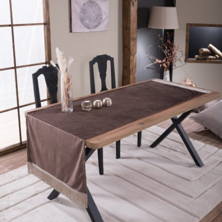 Τραβέρσα Teoran (Sari) Velvet 03 - 65 x 200 cm