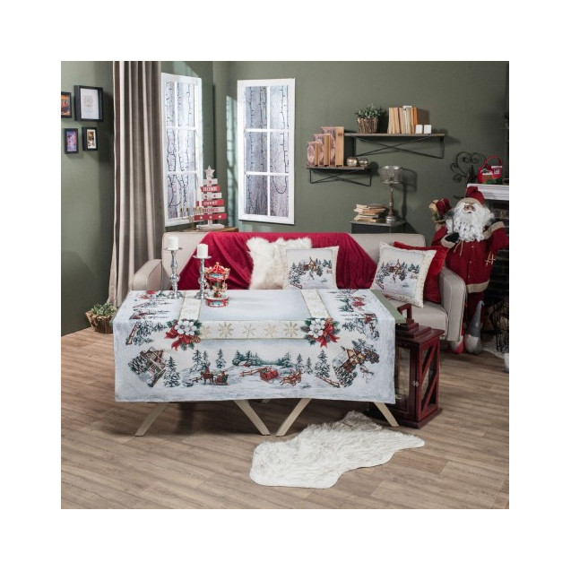 Τραπεζομάντηλο Teoran Flake - 140x140cm