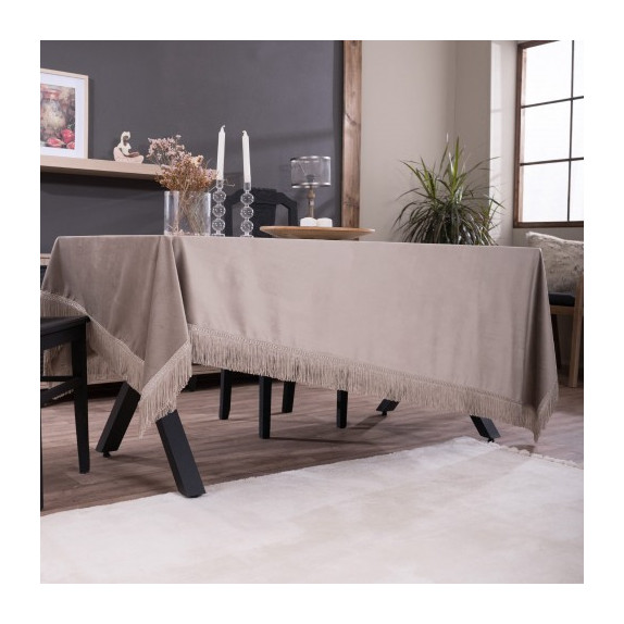 Τραπεζομάντηλο Teoran Velvet 07 - 140x140cm