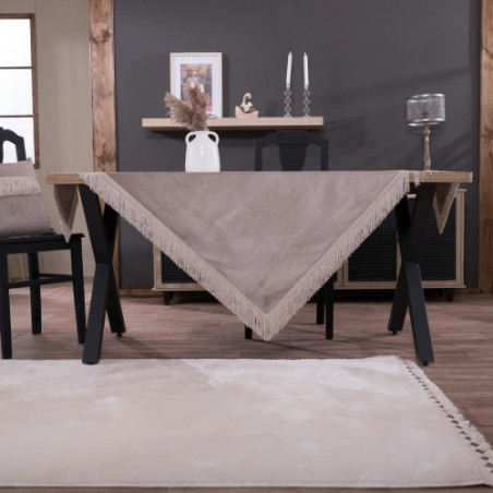 Τραπεζομάντηλο Teoran Velvet 07 - 140x140cm