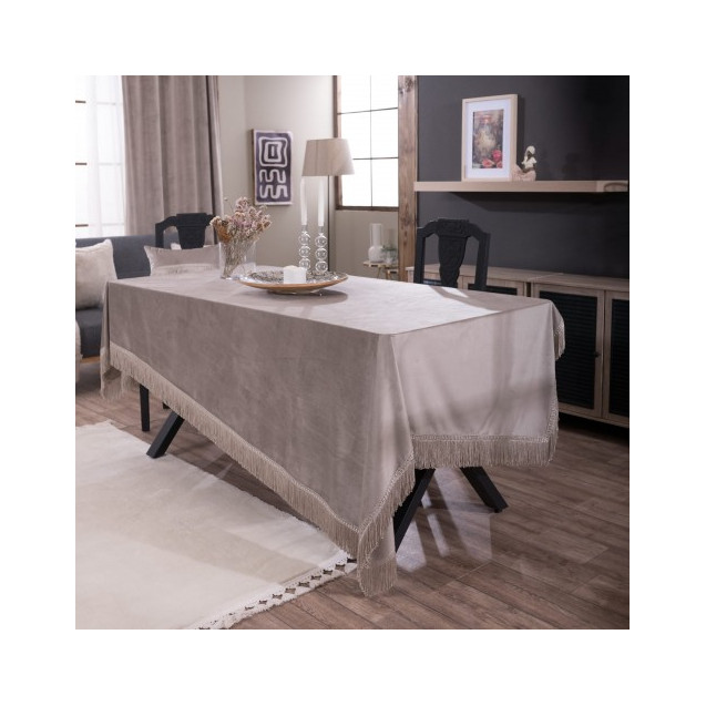 Τραπεζομάντηλο Teoran Velvet 07 - 140x140cm