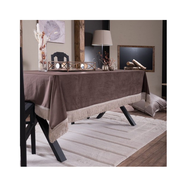 Τραπεζομάντηλο Teoran Velvet 03 - 140x140cm