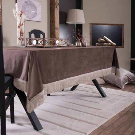 Τραπεζομάντηλο Teoran Velvet 03 - 140x140cm
