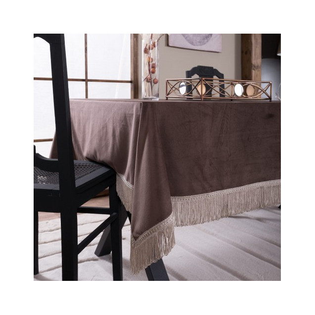 Τραπεζομάντηλο Teoran Velvet 03 - 140x140cm