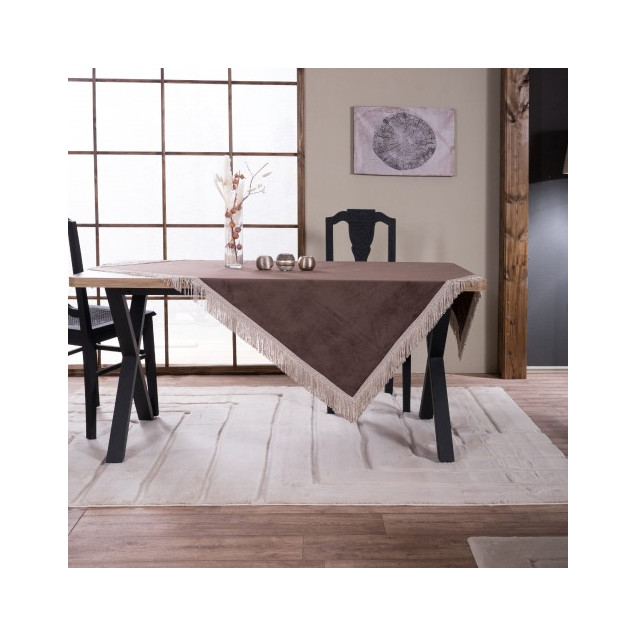 Τραπεζομάντηλο Teoran Velvet 03 - 140x140cm