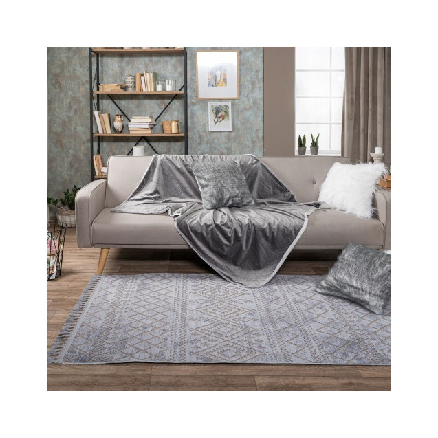 Ριχτάρι - Κουβέρτα Καναπέ Teoran Velour 11 130x160