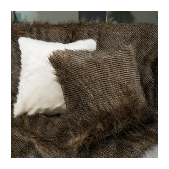 Γούνινη Μαξιλαροθήκη Διακόσμησης Teoran Pelt 16 45x45