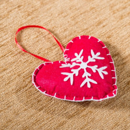 Ξύλινα Στολίδια Teoran Heart (3 τεμ.)