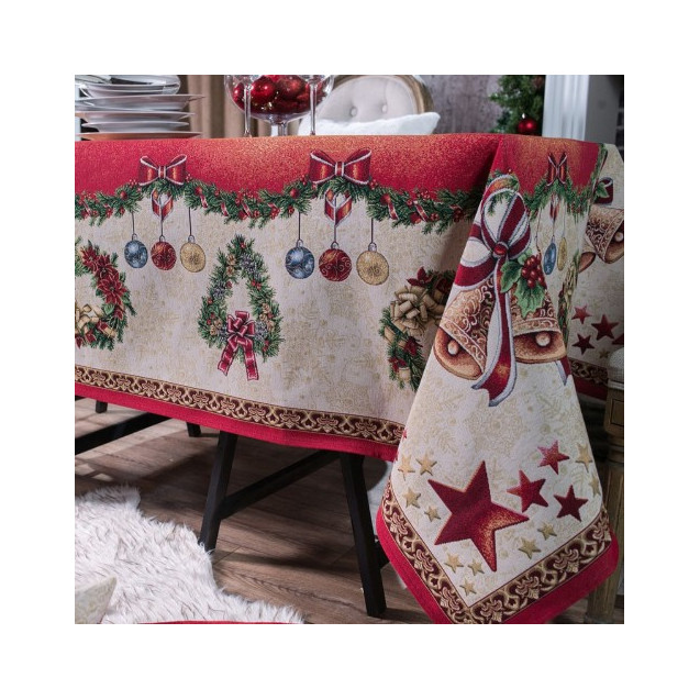 Τραπεζομάντηλο Teoran Festive - 140x140cm