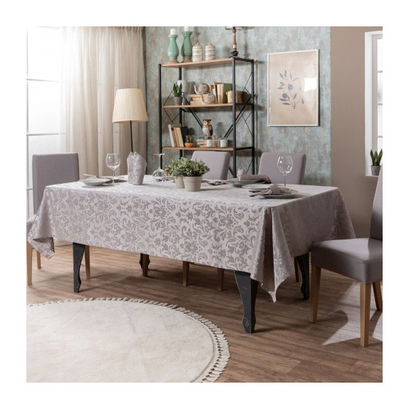 Τραπεζομάντηλο Teoran Lorient - 160x250cm + 12 πετσέτες