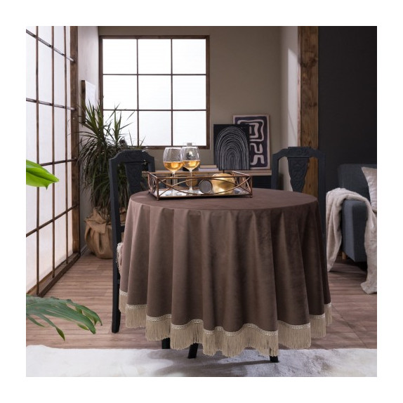 Ροτόντα Teoran Velvet 03 - Φ180cm με κρόσι