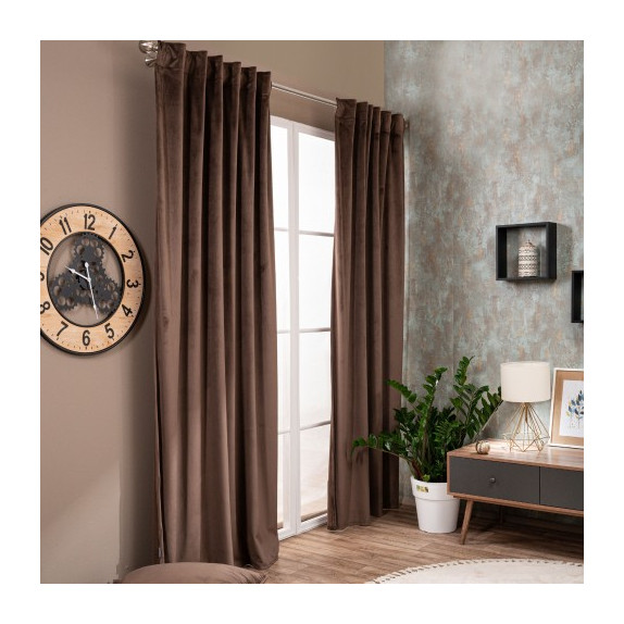 Κουρτίνα Teoran Velvet 03 (έτοιμη ραμμένη) - 140x260cm