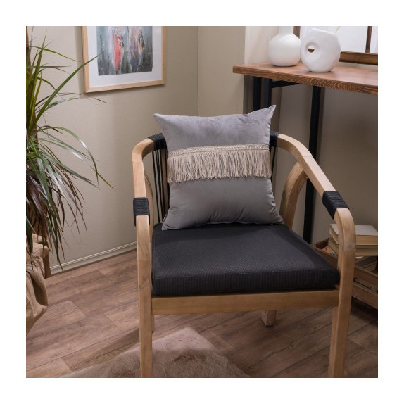 Μαξιλάρι Διακόσμησης Teoran Velvet 11 Με Κρόσι - 30x50cm...