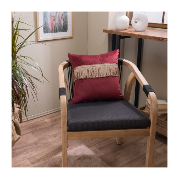 Μαξιλάρι Διακόσμησης Teoran Velvet 10 Με Κρόσι - 30x50cm...