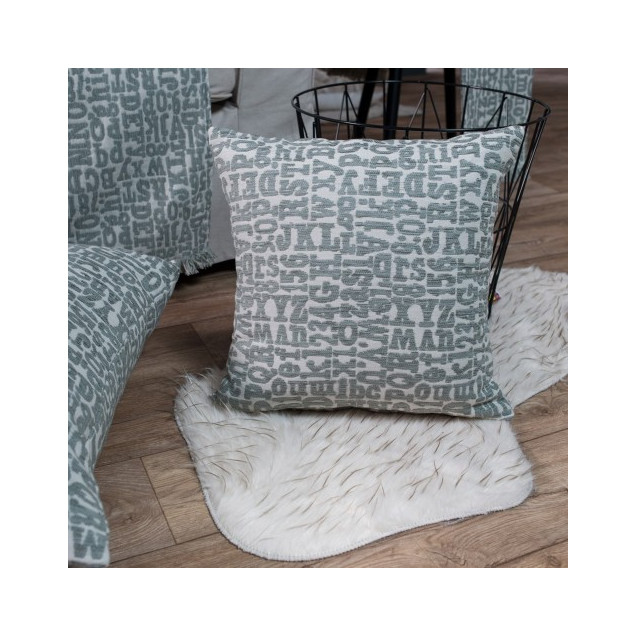 Μαξιλαροθήκη Teoran Letters 04 - 65x65cm δαπέδου