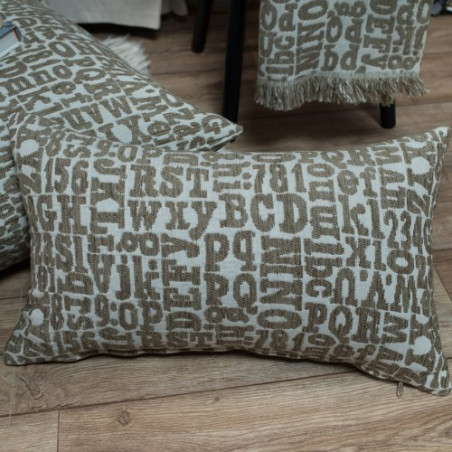 Μαξιλάρι Teoran Letters 02 - 65x65cm δαπέδου με γέμιση