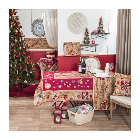 Τραπεζομάντηλο Teoran Gift - 140x140cm