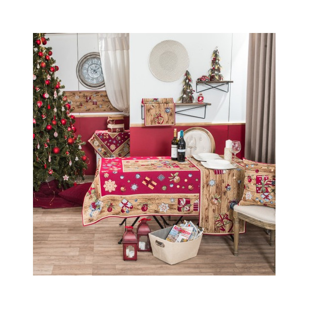 Τραπεζομάντηλο Teoran Gift - 140x140cm