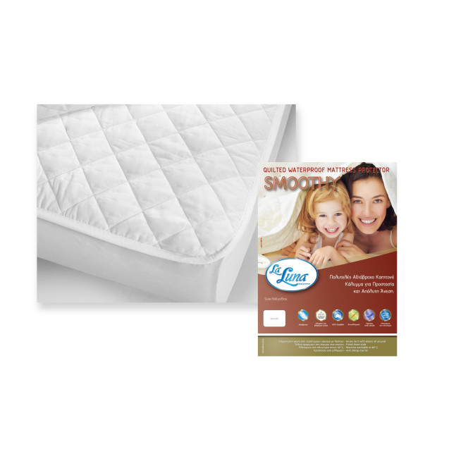 Κάλυμμα Στρώματος Καπιτονέ Aδιάβροχο Μονό La...