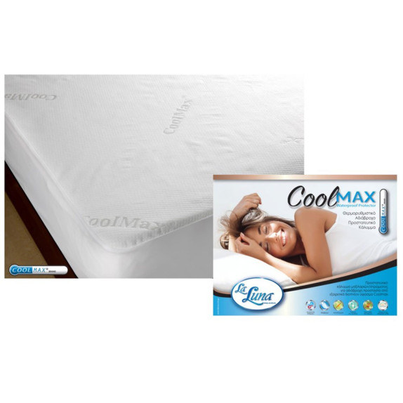 Κάλυμμα Στρώματος Αδιάβροχο Διπλό La Luna CoolMax 160x200+30
