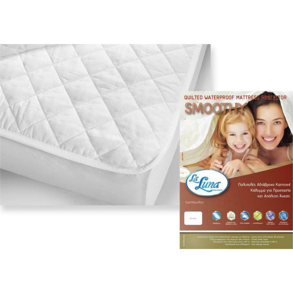 Επίστρωμα Aδιάβροχο La Luna Smoothy 90x200+35