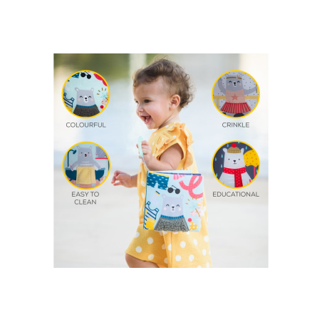 Μαλακό Βιβλίο Δραστηριότητων Taf Toys What does Paul wear book T-12605