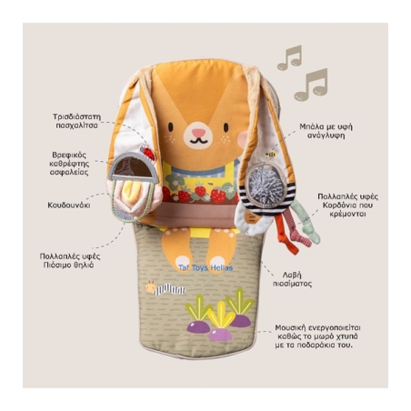 Παιχνίδι Αυτοκινήτου Taf Toys Bunny Play & Kick T-13325
