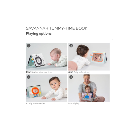 Παιχνίδι Ανάπτυξης Taf Toys Savanah Tummy -Time Book T-12705