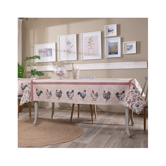 Τραπεζομάντηλο Teoran Rooster - 140x220cm