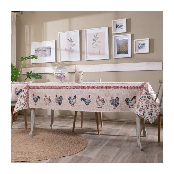 Τραπεζομάντηλο Teoran Rooster - 140x180cm