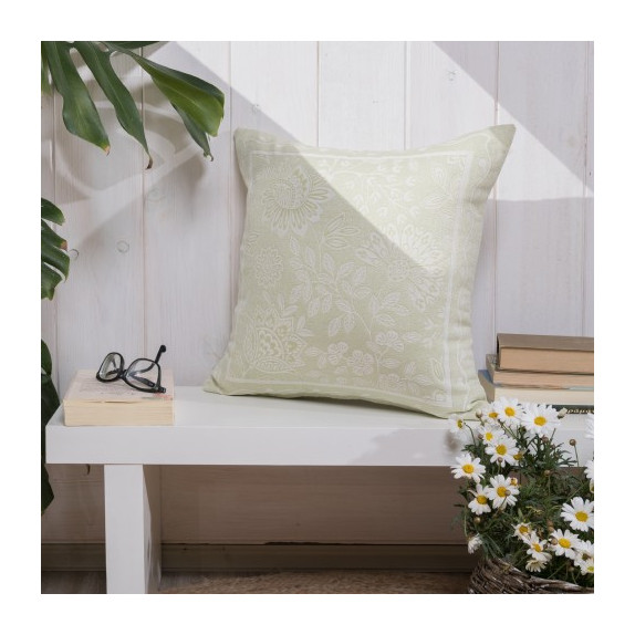 Μαξιλαροθήκη Teoran Peony 08 - 45x45cm με γέμιση