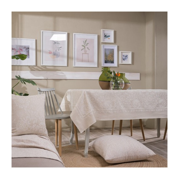 Τραπεζομάντηλο Teoran Peony 01 - 140x140cm