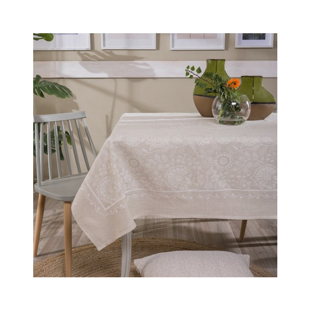 Τραπεζομάντηλο Teoran Peony 01 - 140x140cm