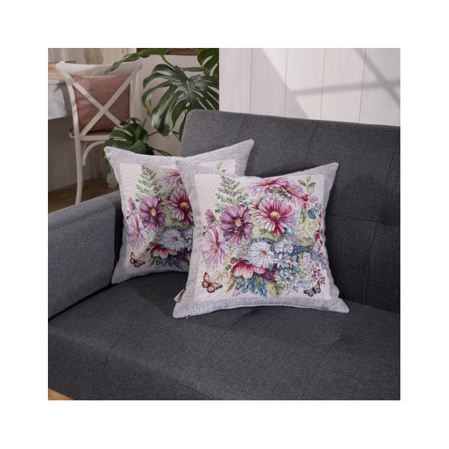 Μαξιλαροθήκη Teoran Boltana - 45x45cm με γέμιση