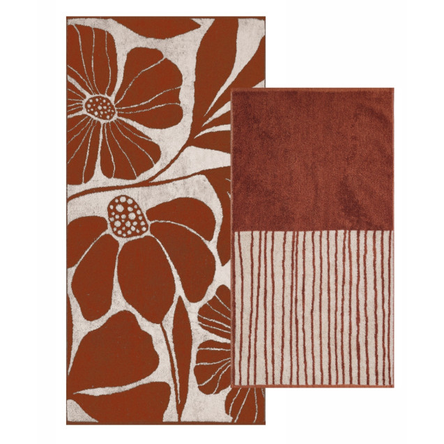 Σετ Πετσέτες 2 Τεμαχίων Kentia Makena 06...