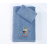 Σετ Παιδικές Πετσέτες 2 Τεμαχίων Nef-Nef  In The City Blue 30x50,70x140