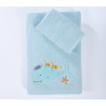 Σετ Παιδικές Πετσέτες 2 Τεμαχίων Nef-Nef  Pacific Aqua 30x50,70x140