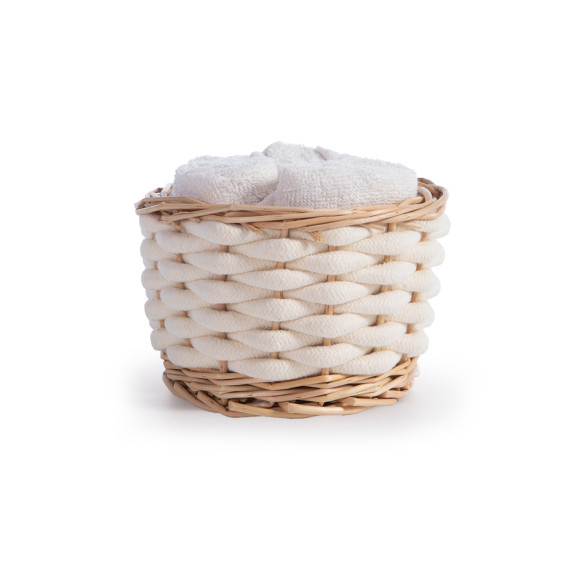 Καλαθάκι Με Λαβέτες 5 Τεμαχίων Nef-Nef Borra Cream 30x30