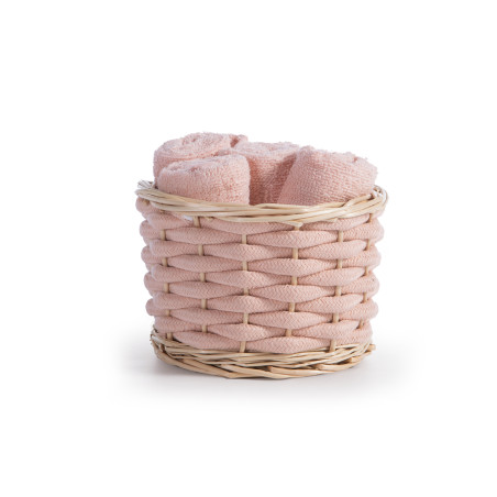 Καλαθάκι Με Λαβέτες 5 Τεμαχίων Nef-Nef Borra Cream 30x30