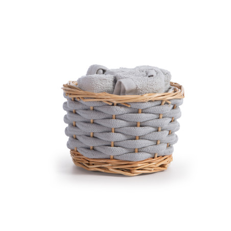 Καλαθάκι Με Λαβέτες 5 Τεμαχίων Nef-Nef Borra Grey 30x30