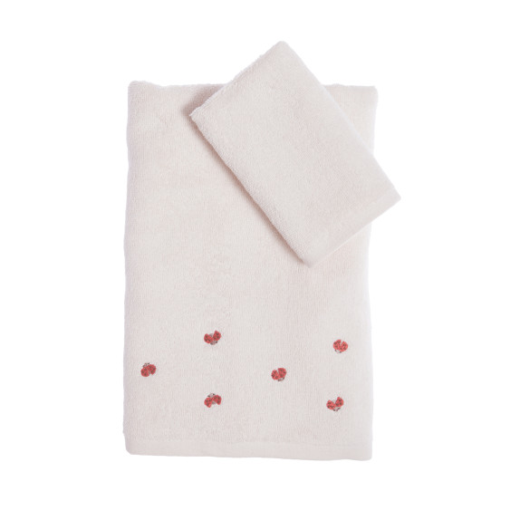 Σετ Βρεφικές Πετσέτες 2 Τεμαχίων Nef-Nef Lady Bug Ecru...