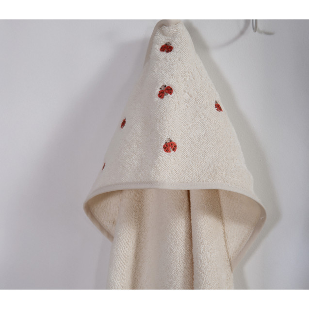 Βρεφική Κάπα Nef-Nef Lady Bug Ecru 75x75