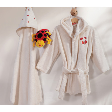 Βρεφικό Μπουρνούζι Nef-Nef Lady Bug Ecru 02